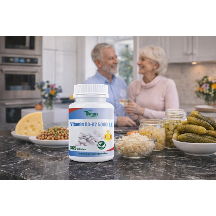 Witamina D3 5000 IU K2 MK7 200 ug Futures Nutrition