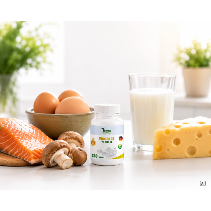 Witamina D3 20000 IU 360 tabletek Futures Nutrition | Helivra