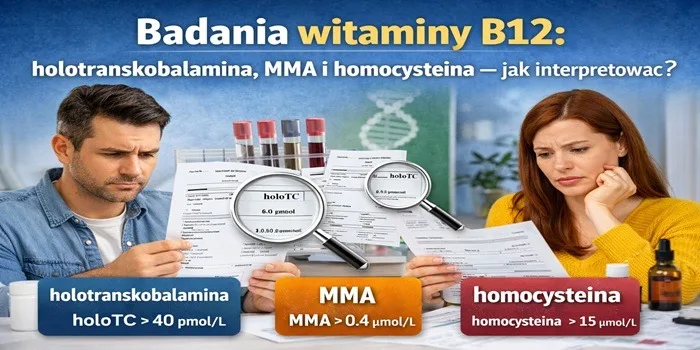 Badania witaminy B12: holotranskobalamina, MMA i homocysteina  jak interpretować