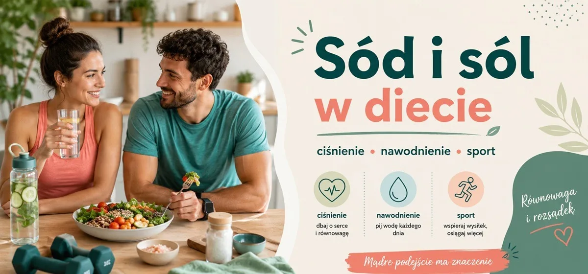 Sód i sól w diecie: jak podejść rozsądnie (ciśnienie, nawodnienie, sport)
