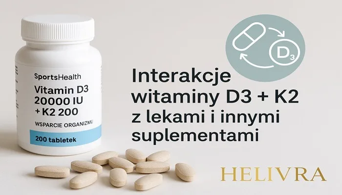 Interakcje witaminy D3 + K2 z lekami i innymi suplementami